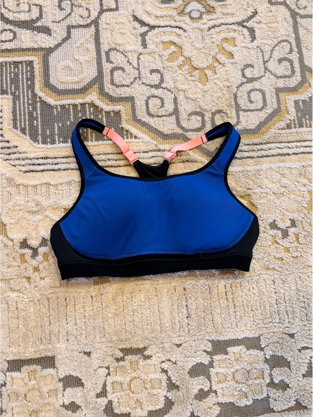 Champion C9 Blue & Black Racerback Sports Bra size small